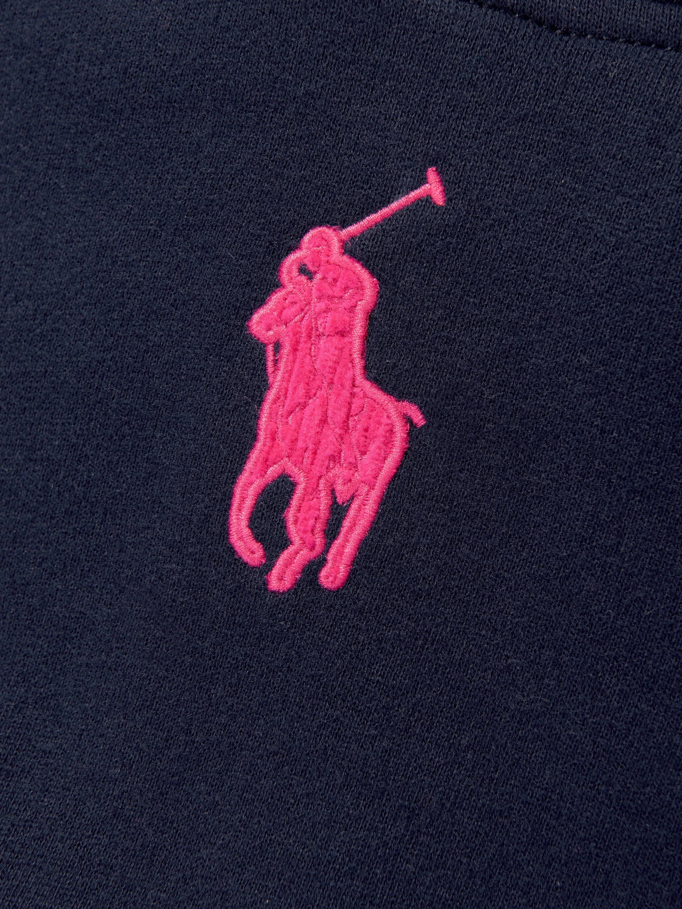 Ralph Lauren Girls Colourblock Hoodie in Navy