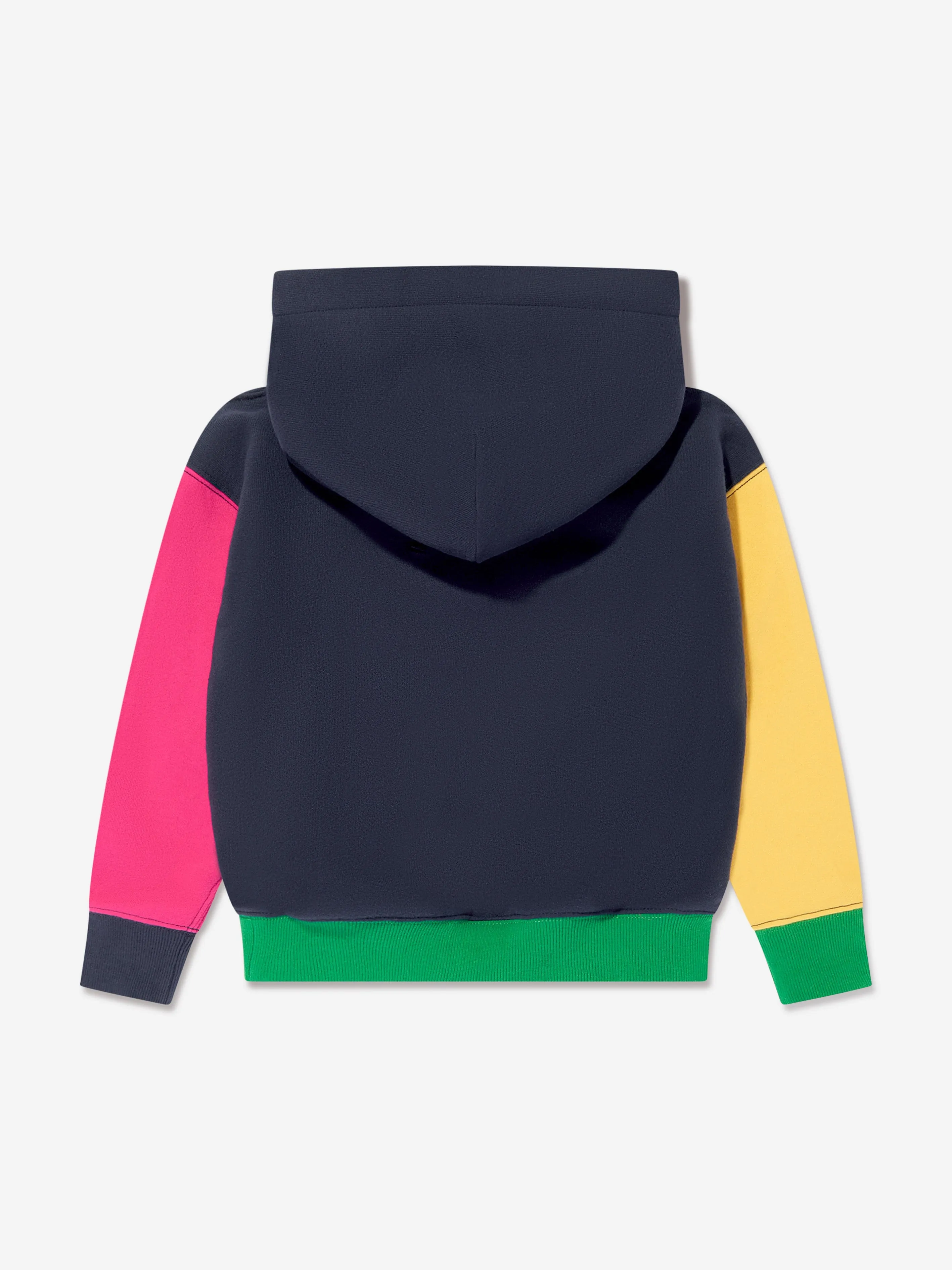 Ralph Lauren Girls Colourblock Hoodie in Navy