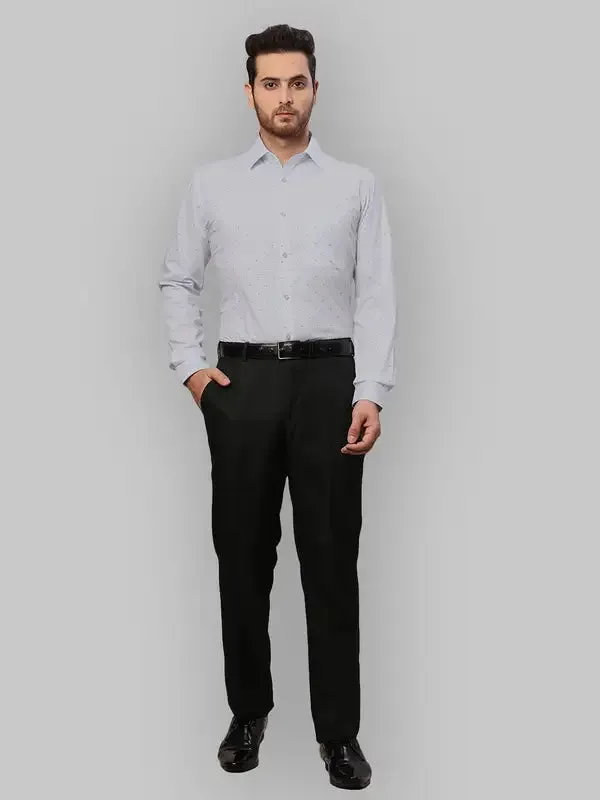 Raymond Men Blue Slim Fit Printed Cotton Shirts