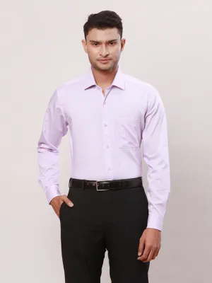 Raymond Men Purple Solid Contemporary Fit Cotton Wrinkle Free Formal Shirt