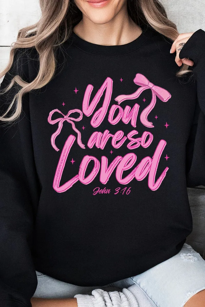 Script So Loved Unisex NuBlend Crew Sweatshirt