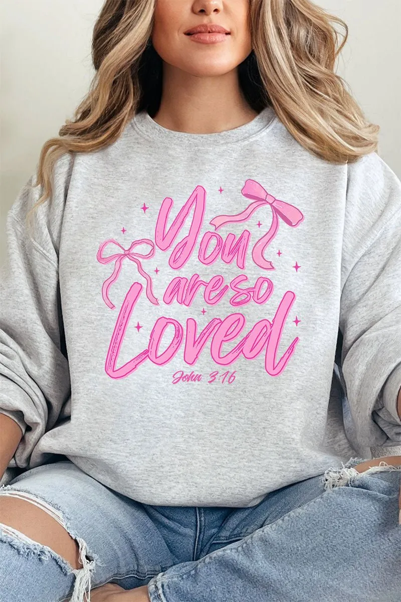 Script So Loved Unisex NuBlend Crew Sweatshirt