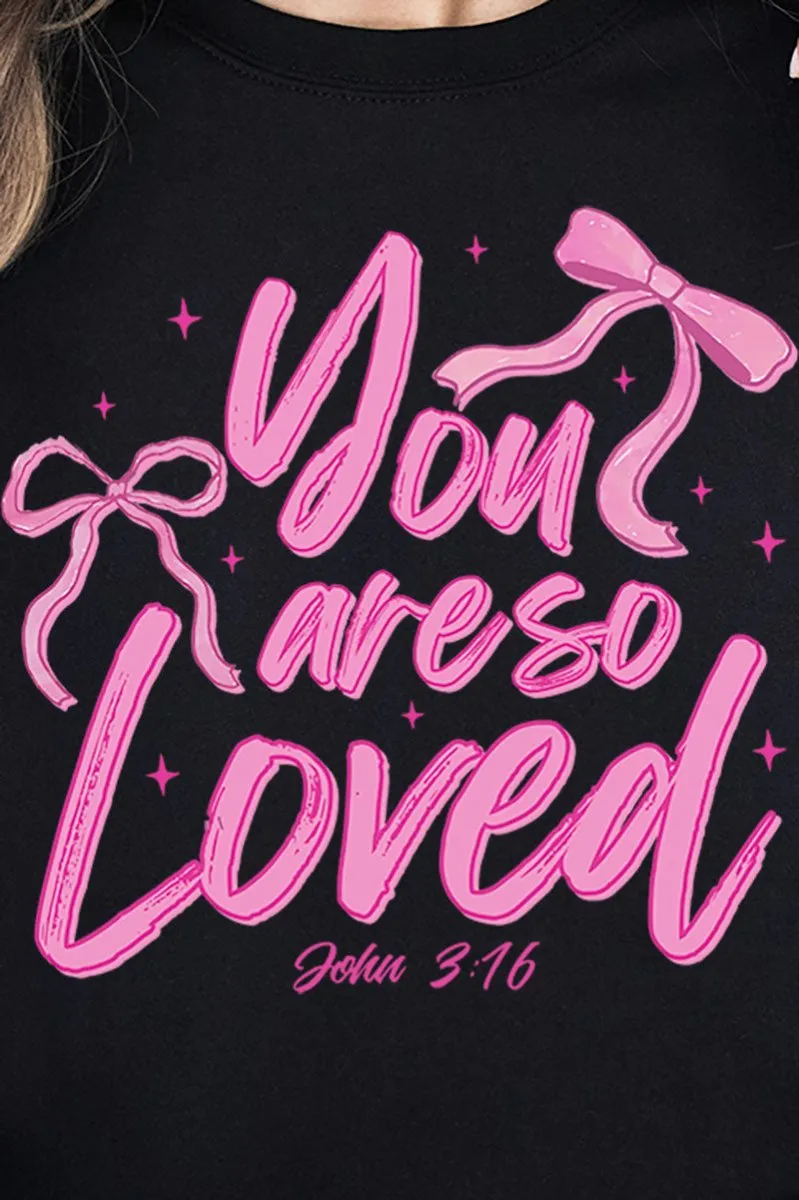Script So Loved Unisex NuBlend Crew Sweatshirt