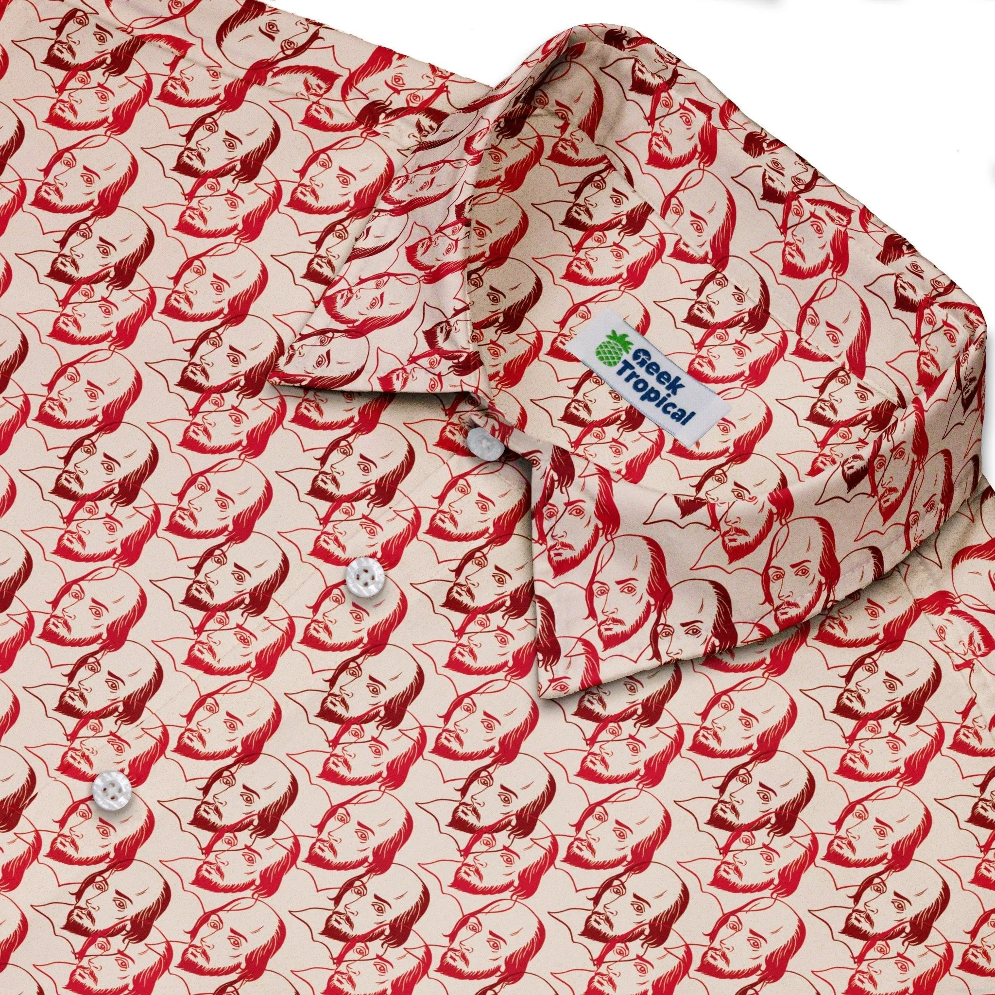 Shakespeare Red Macbeth Button Up Shirt