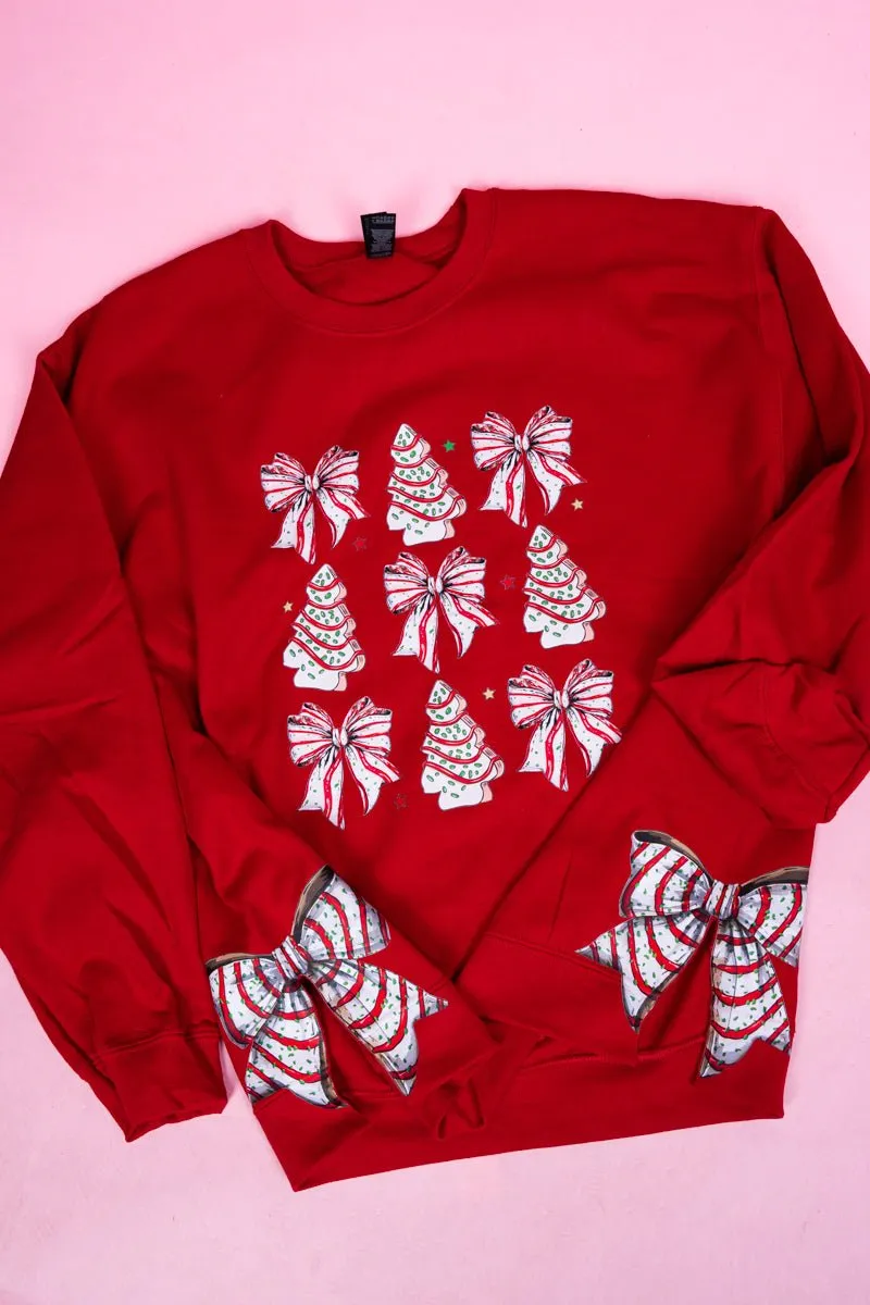 Side Bows Cakes And Bows Unisex NuBlend Crew Sweatshirt