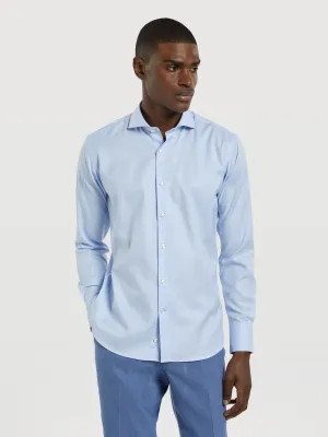 Slim Fit Business pied-poule Formal Shirt