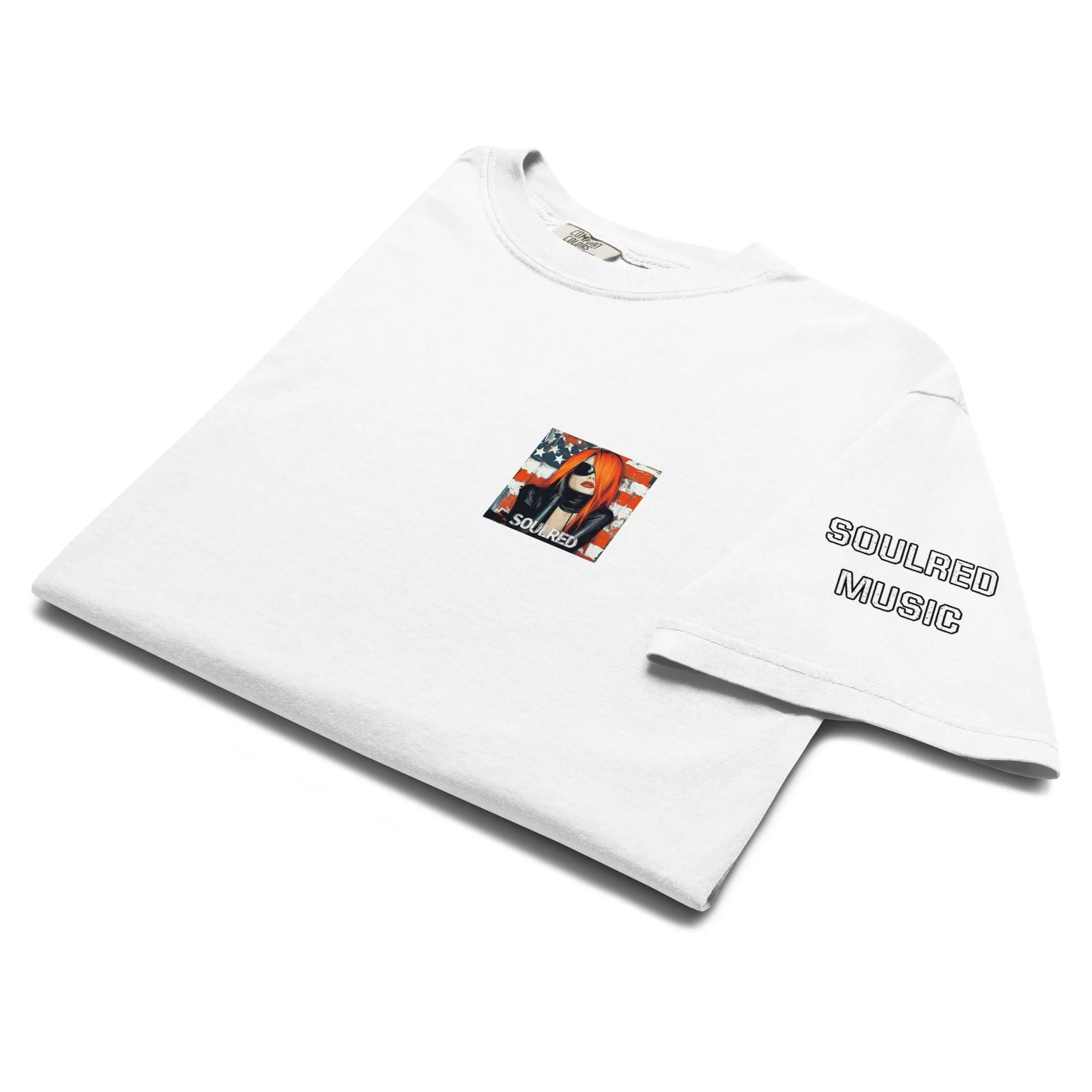 SOULRED music scan me, Unisex garment-dyed heavyweight t-shirt
