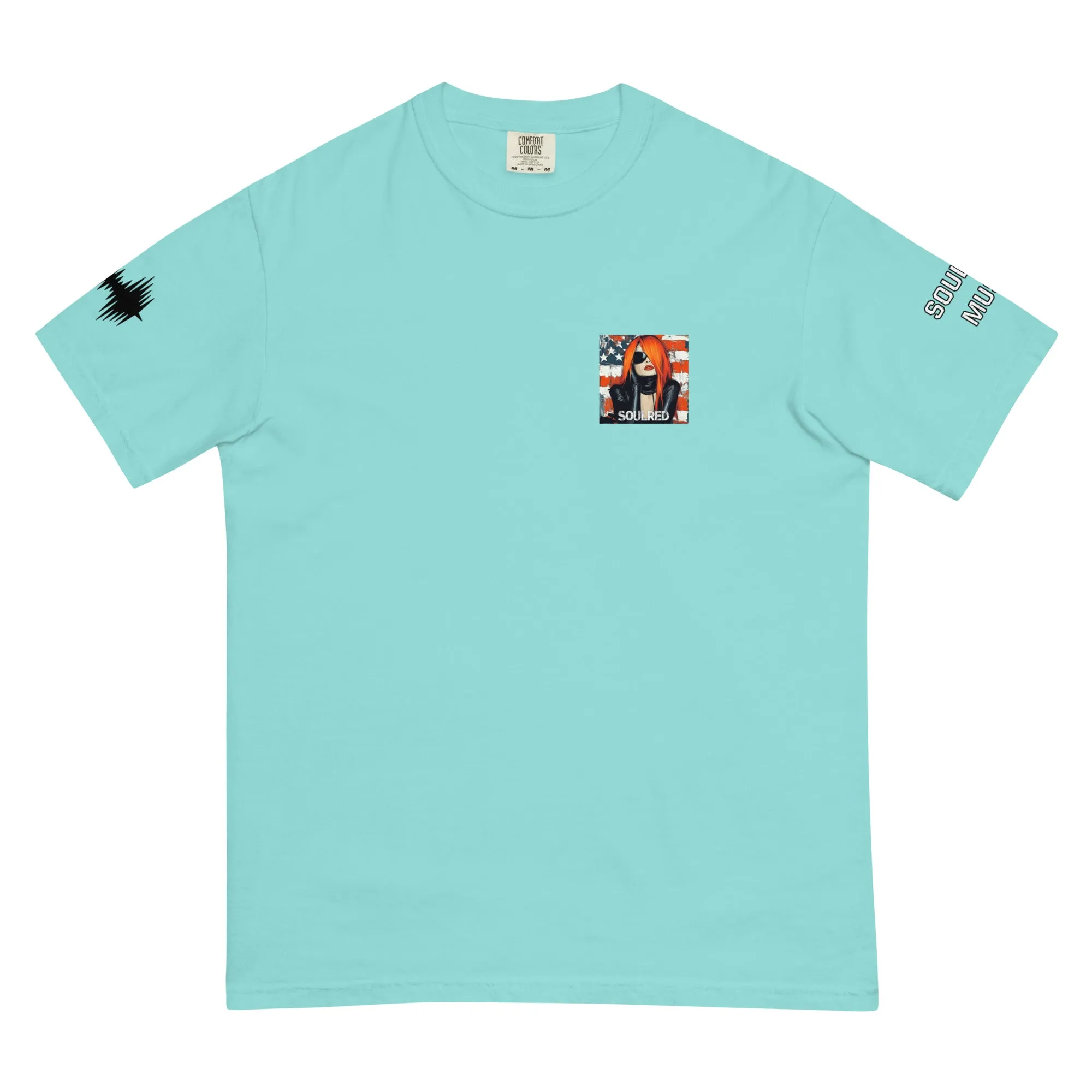 SOULRED music scan me, Unisex garment-dyed heavyweight t-shirt