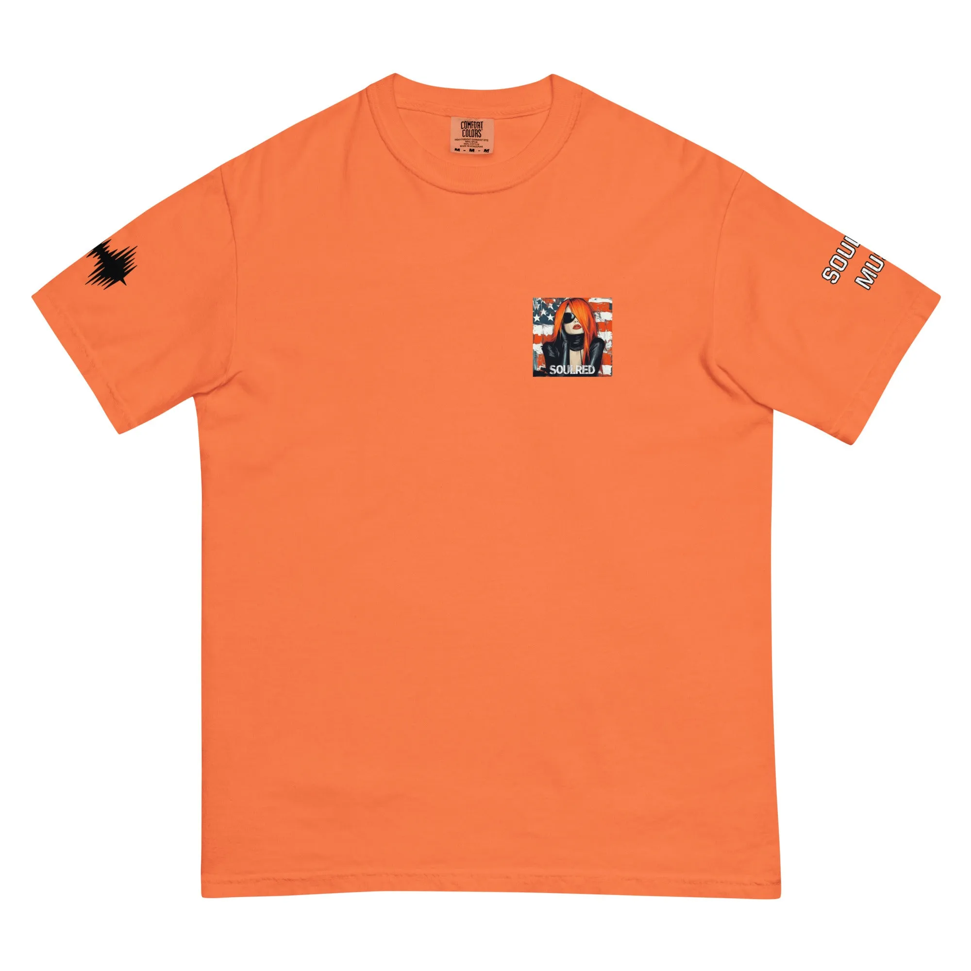 SOULRED music scan me, Unisex garment-dyed heavyweight t-shirt