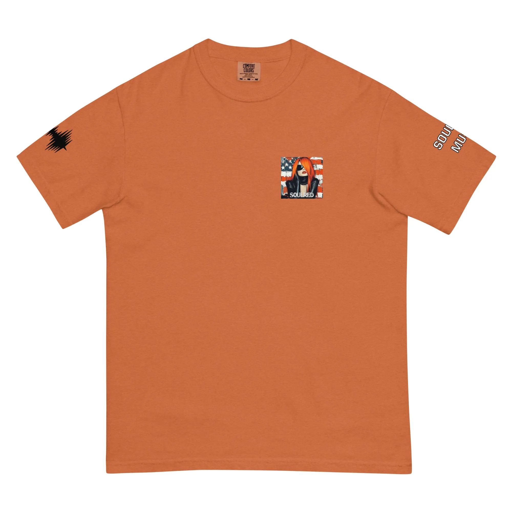 SOULRED music scan me, Unisex garment-dyed heavyweight t-shirt