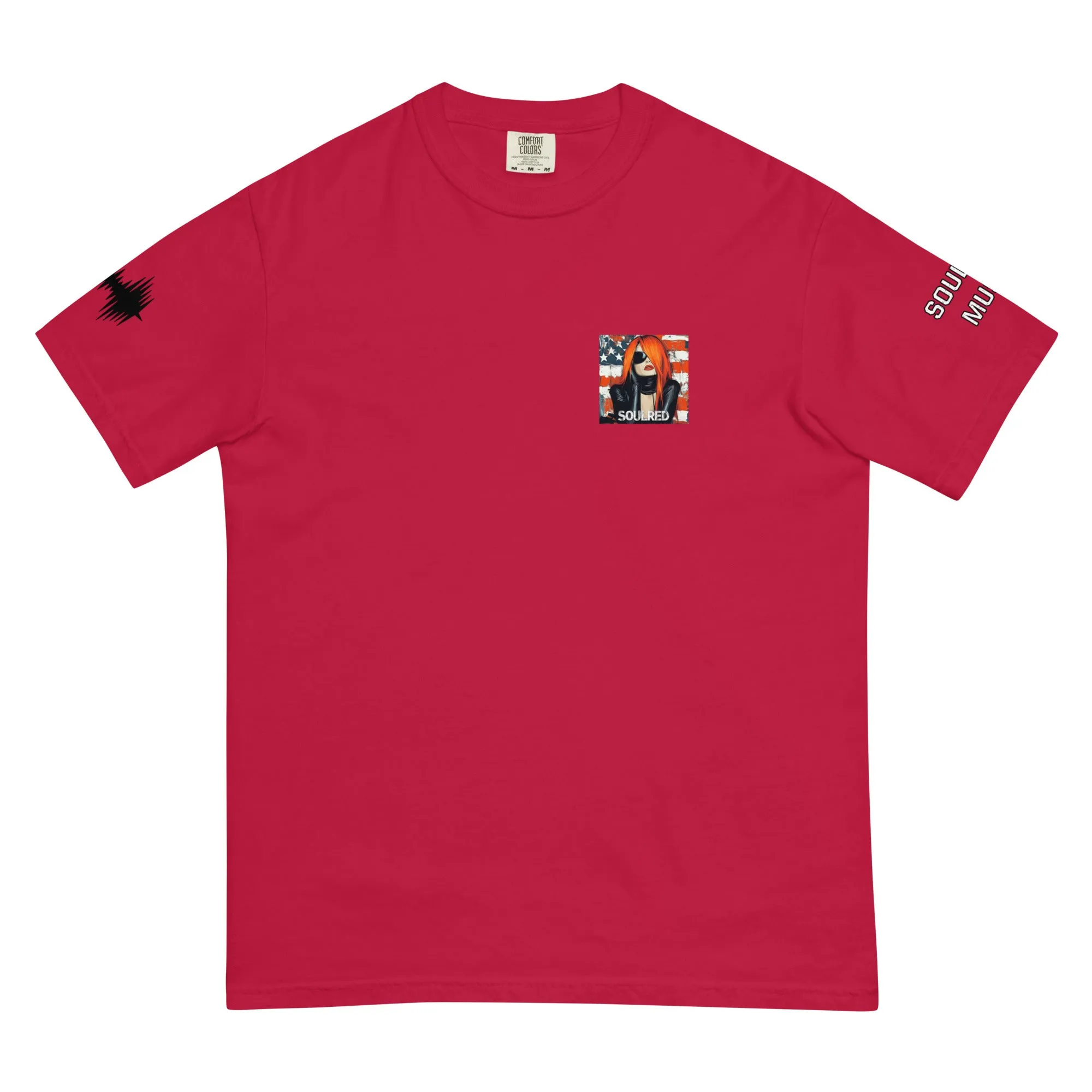 SOULRED music scan me, Unisex garment-dyed heavyweight t-shirt