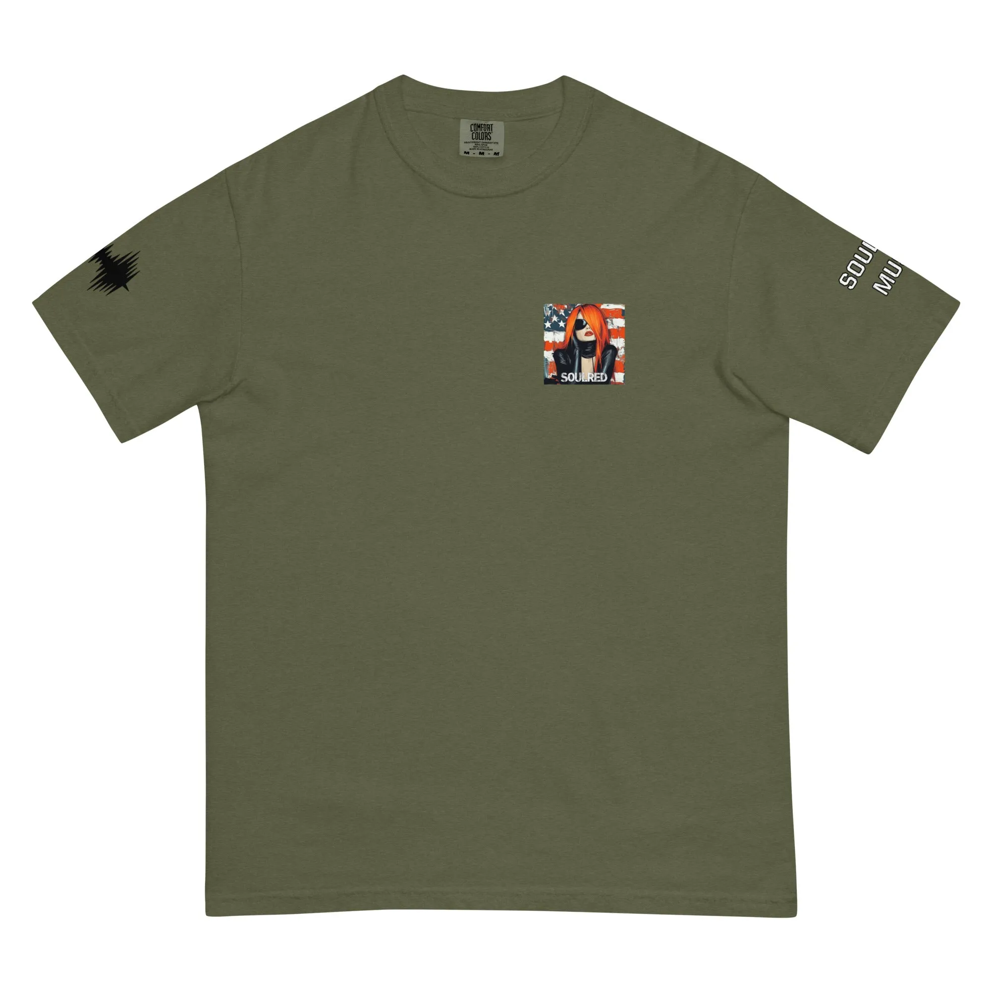 SOULRED music scan me, Unisex garment-dyed heavyweight t-shirt