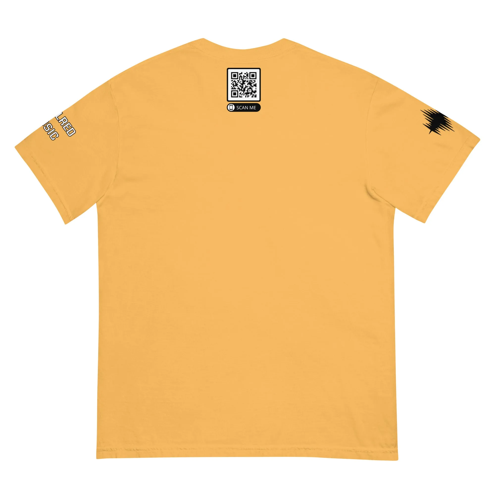 SOULRED music scan me, Unisex garment-dyed heavyweight t-shirt