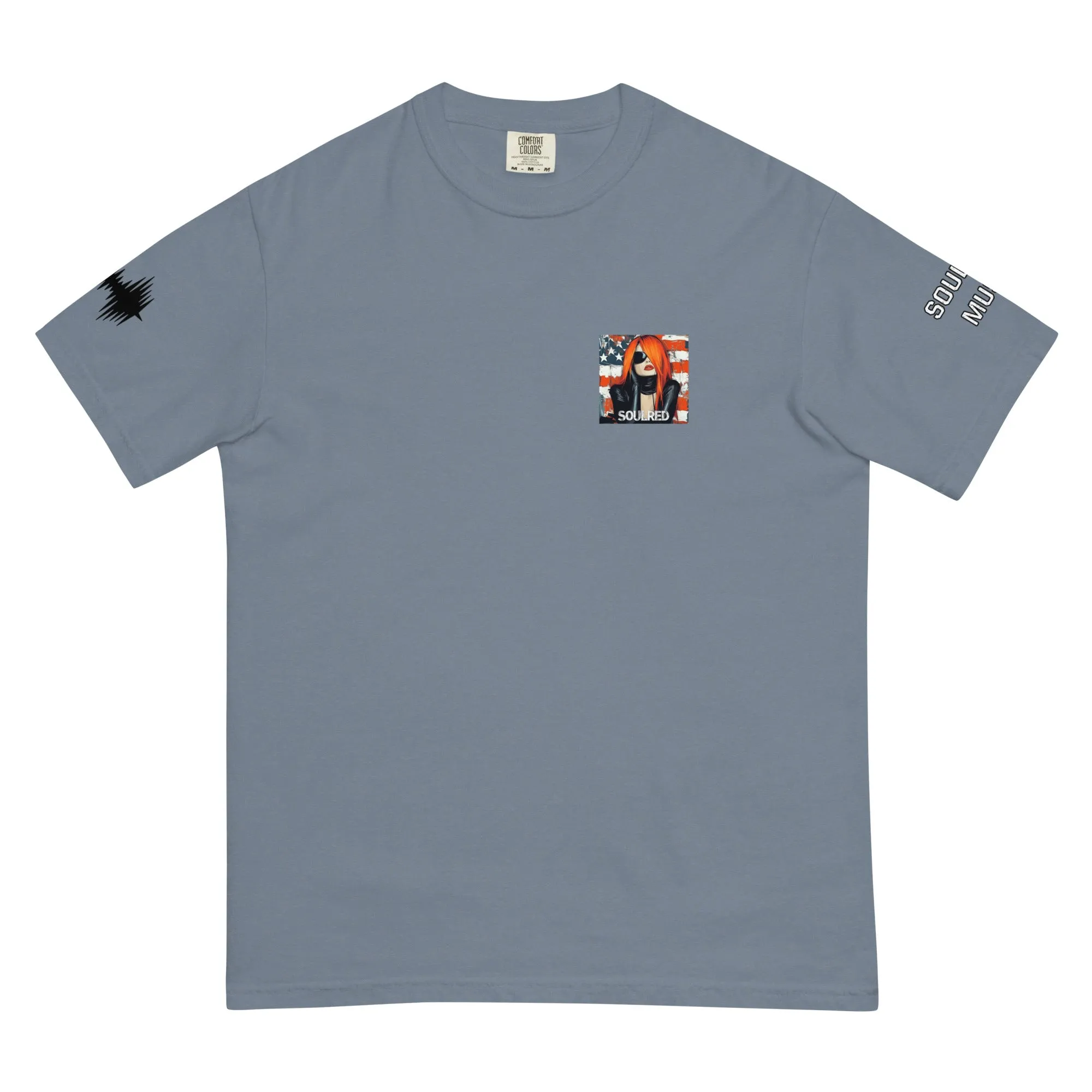 SOULRED music scan me, Unisex garment-dyed heavyweight t-shirt