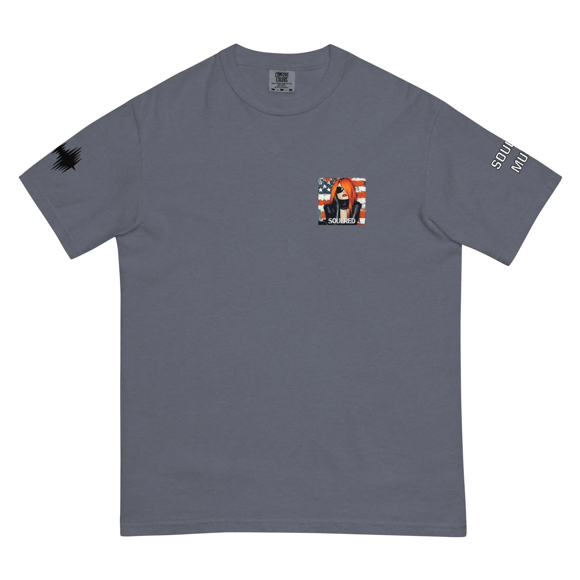 SOULRED music scan me, Unisex garment-dyed heavyweight t-shirt