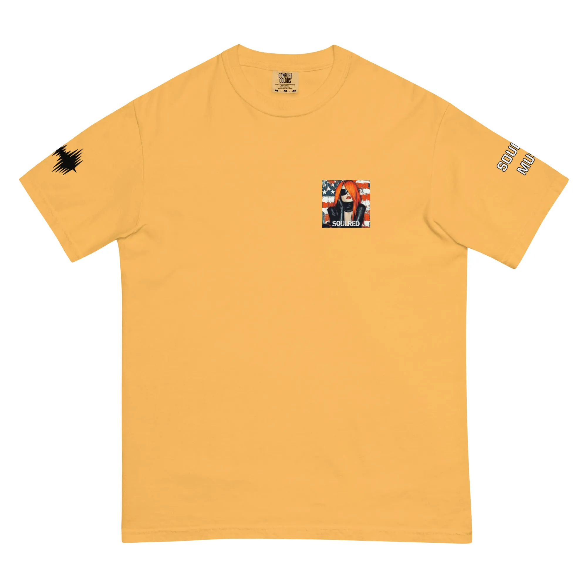 SOULRED music scan me, Unisex garment-dyed heavyweight t-shirt