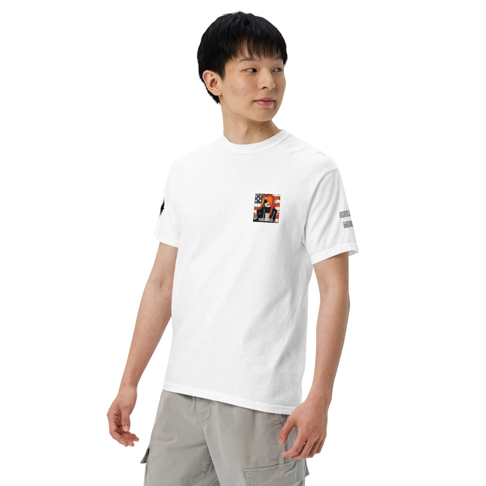 SOULRED music scan me, Unisex garment-dyed heavyweight t-shirt