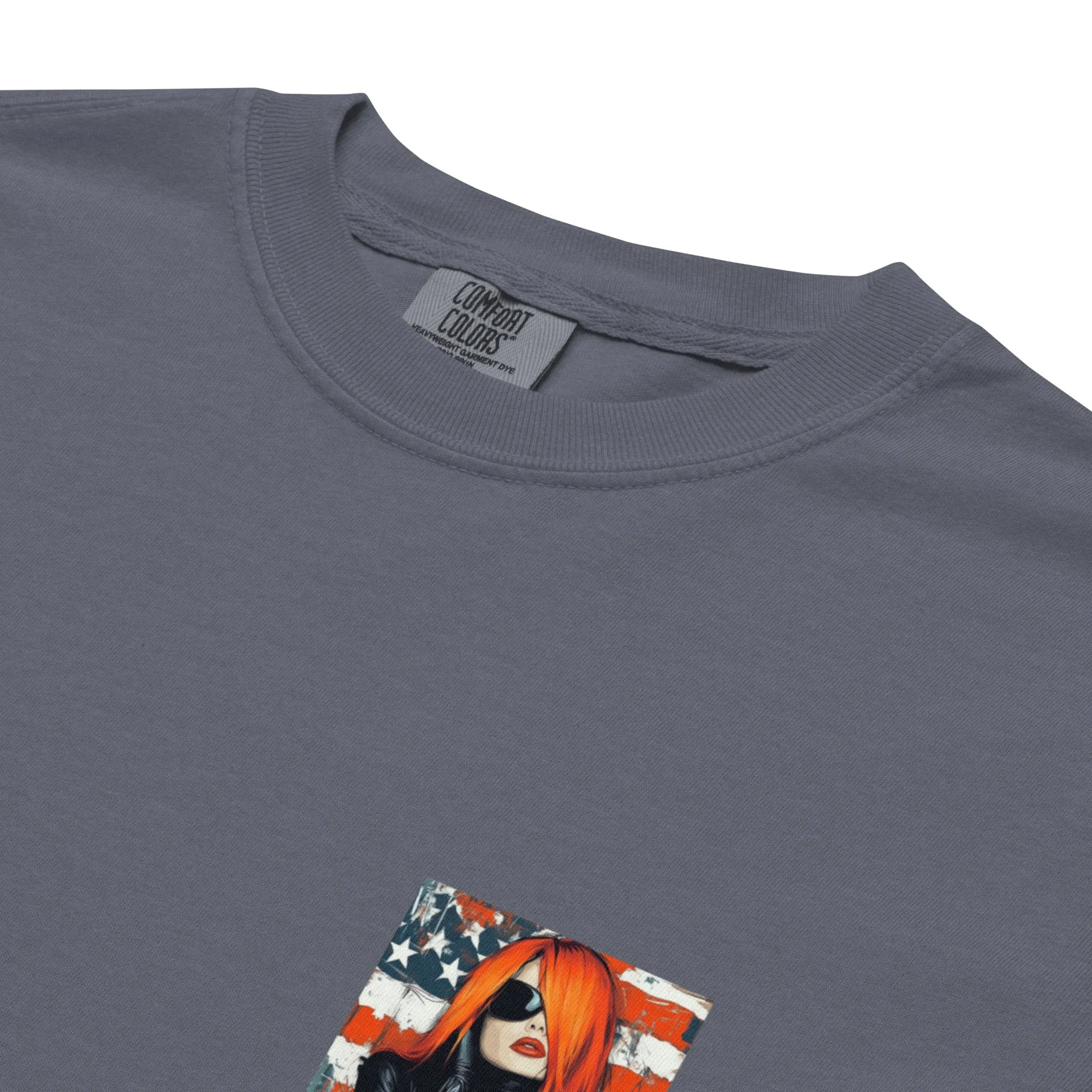 SOULRED music scan me, Unisex garment-dyed heavyweight t-shirt