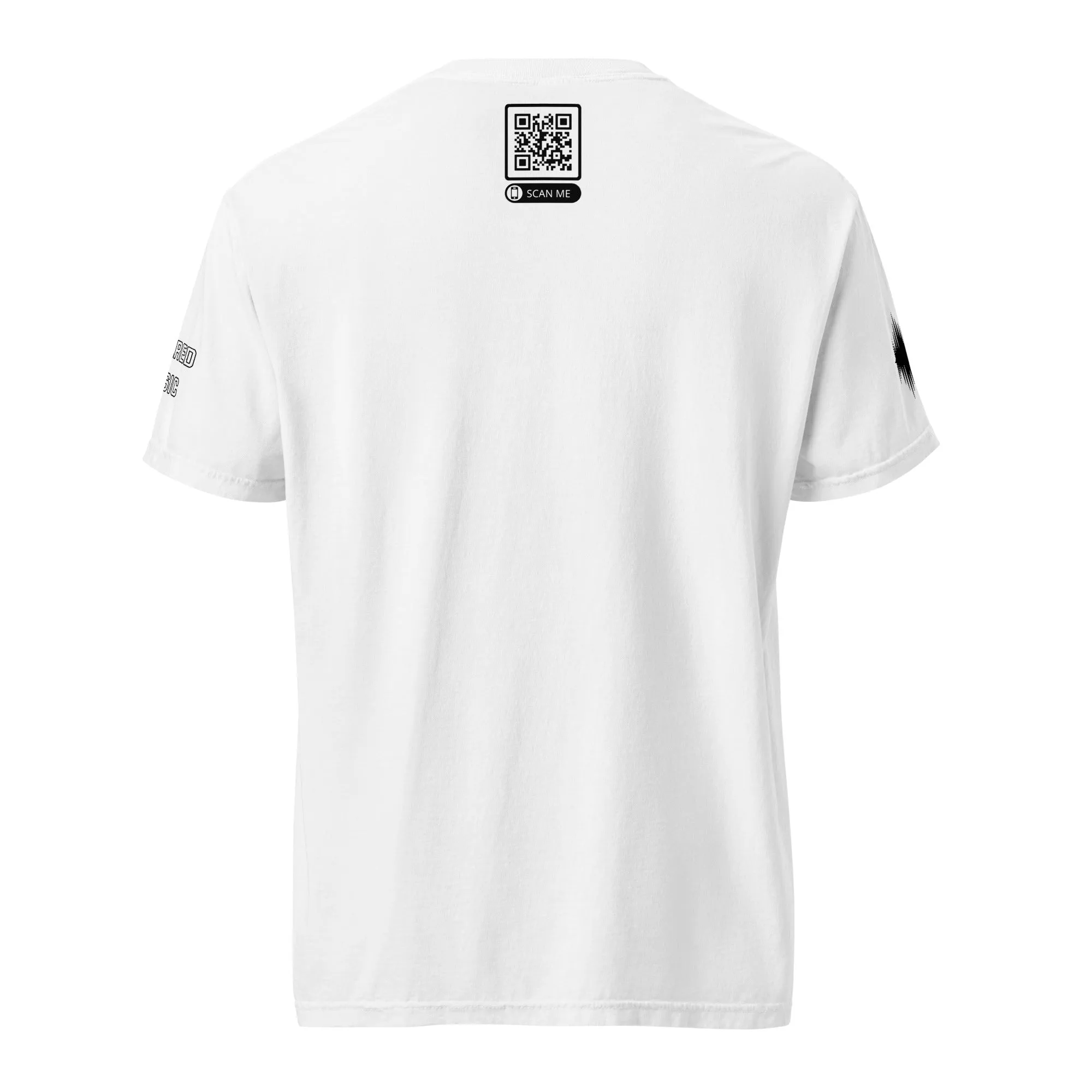 SOULRED music scan me, Unisex garment-dyed heavyweight t-shirt