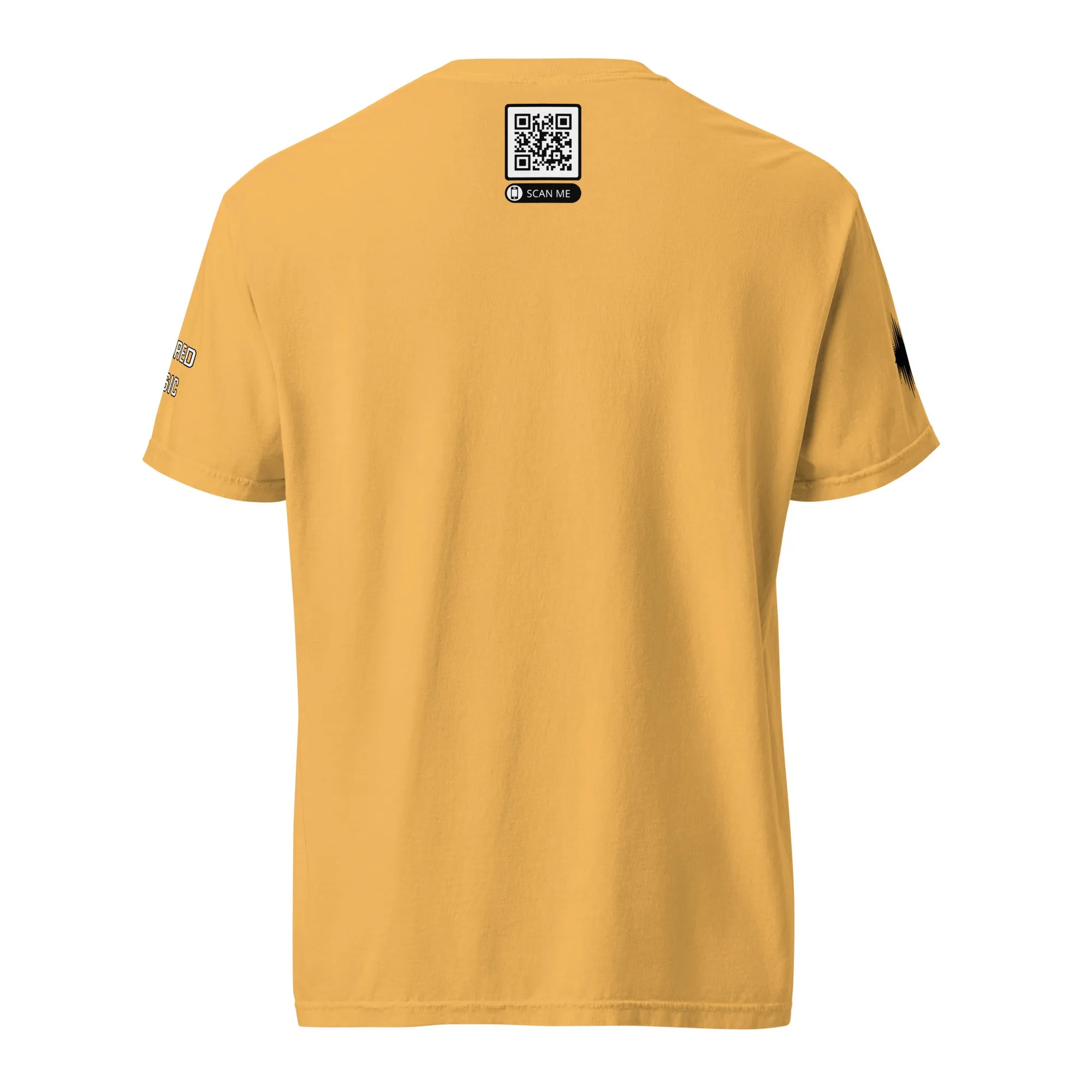 SOULRED music scan me, Unisex garment-dyed heavyweight t-shirt