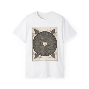 “The Fourth Knot”. Interlaced Roundel with a Round Medallion in its Center White T-Shirt Gildan 2000 Cotton Unisex
