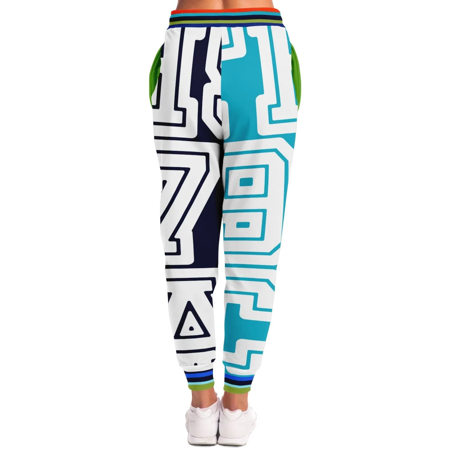 THS 1976 CA Monogram in Blue Duo Eco-Poly Unisex Joggers