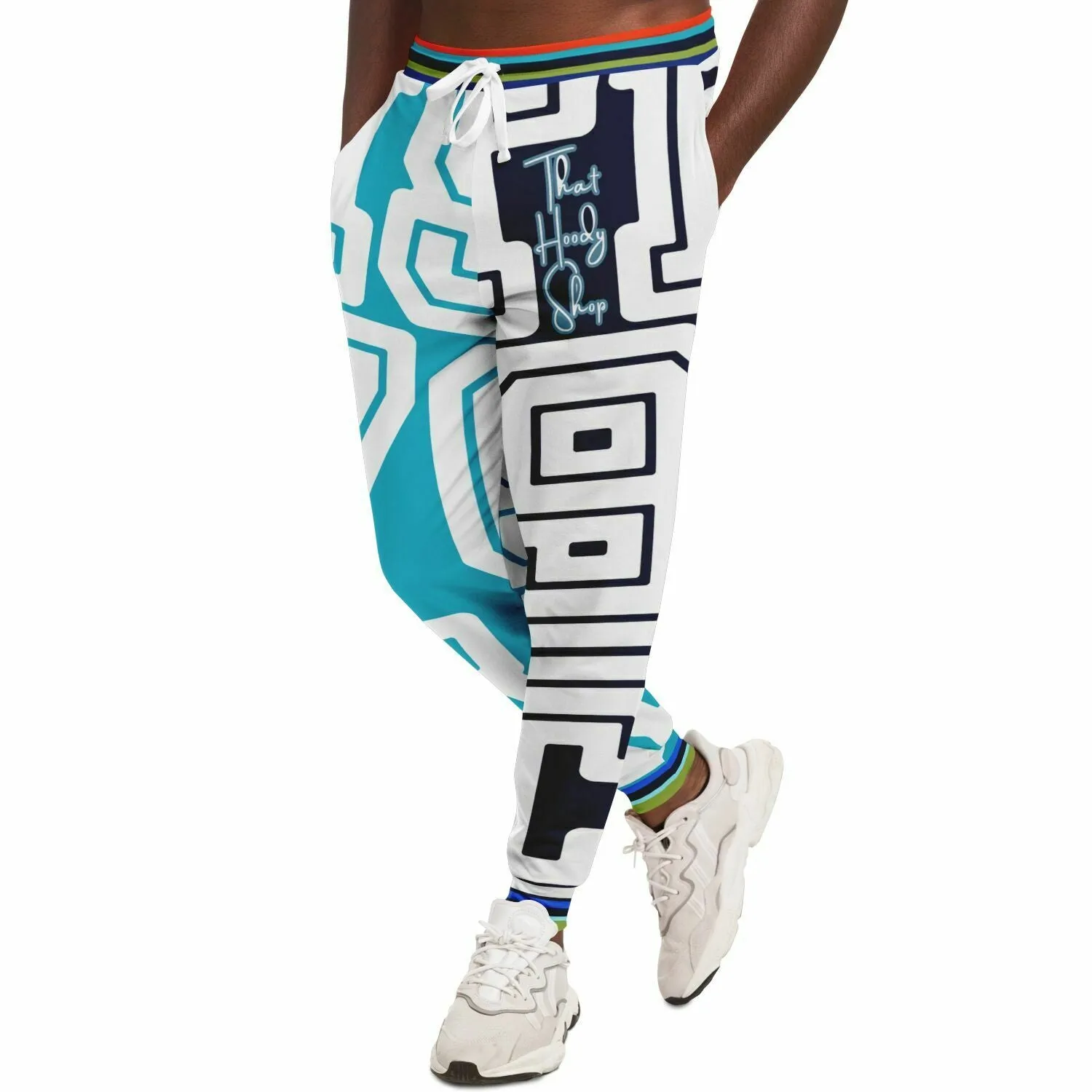 THS 1976 CA Monogram in Blue Duo Eco-Poly Unisex Joggers