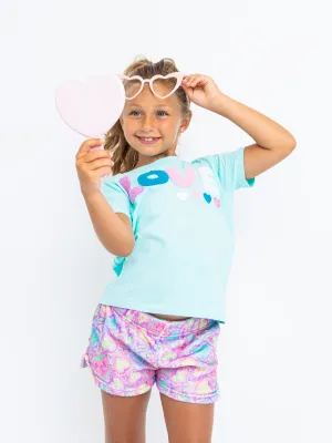Tie Dye Plush Lounge Shorts