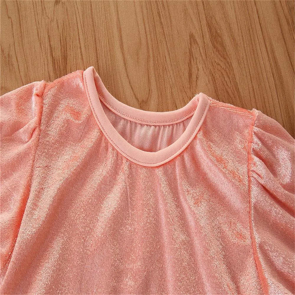 Toddler Girls Long Sleeve Solid Top & Pants & Headband Girl Wholesale