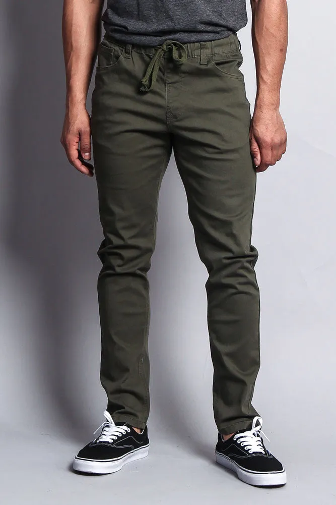 Twill Open Cuff Jogger Pants