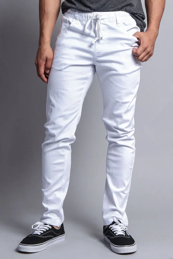 Twill Open Cuff Jogger Pants
