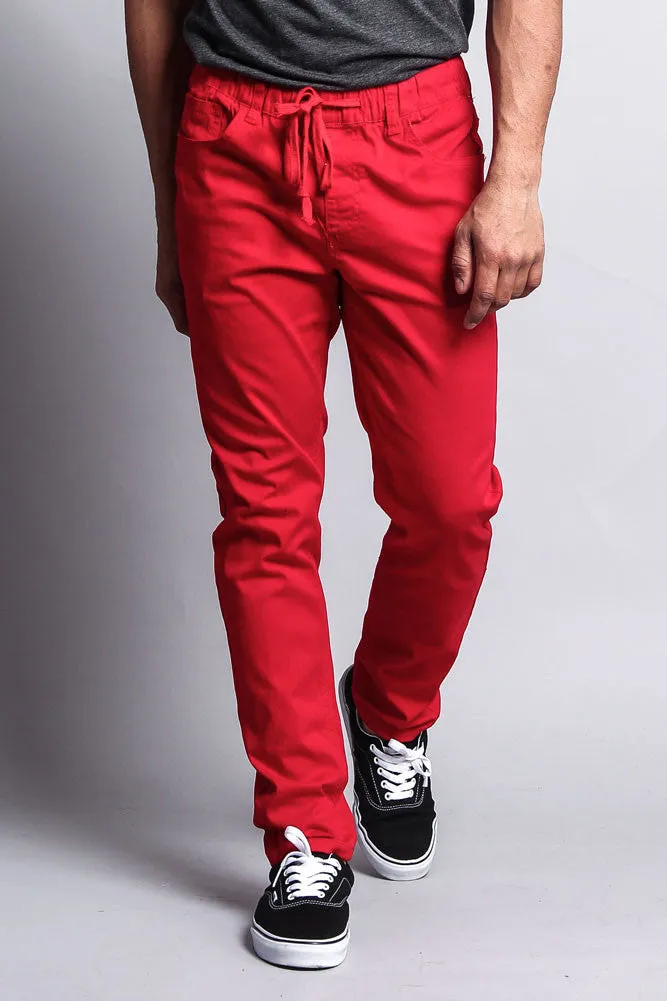 Twill Open Cuff Jogger Pants