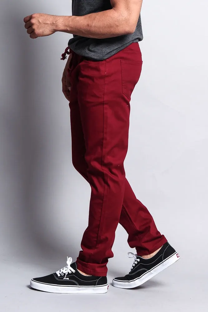 Twill Open Cuff Jogger Pants