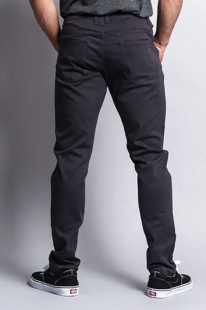Twill Open Cuff Jogger Pants