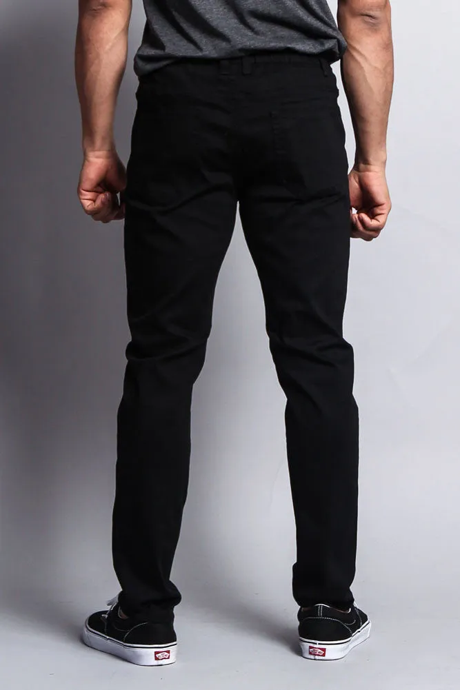 Twill Open Cuff Jogger Pants