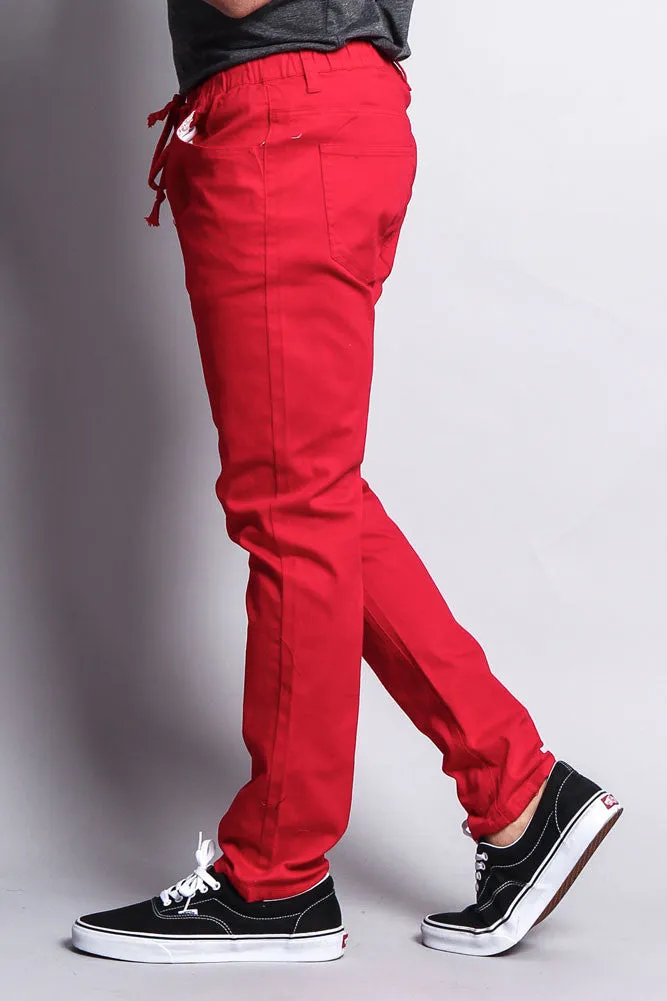 Twill Open Cuff Jogger Pants