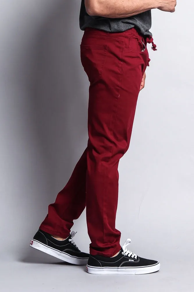 Twill Open Cuff Jogger Pants