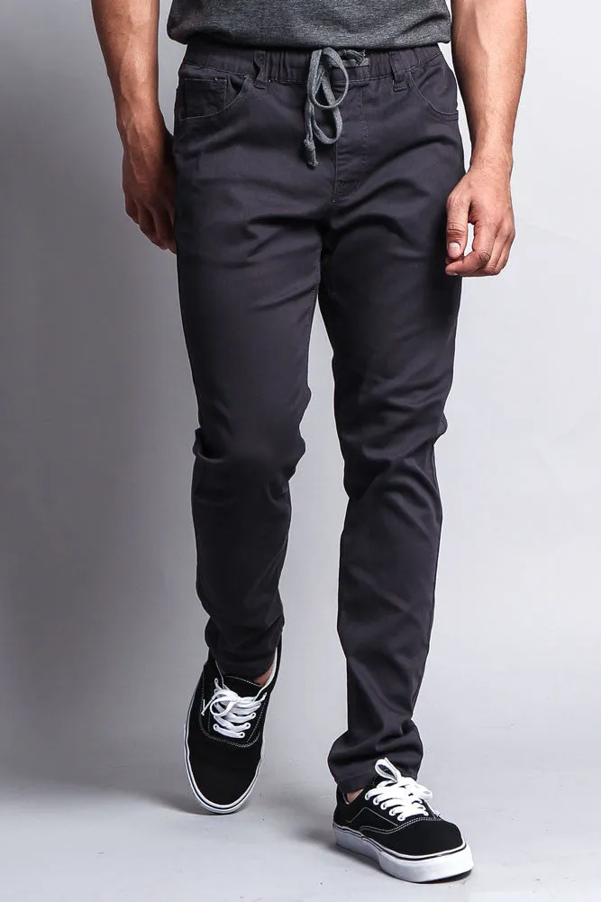 Twill Open Cuff Jogger Pants