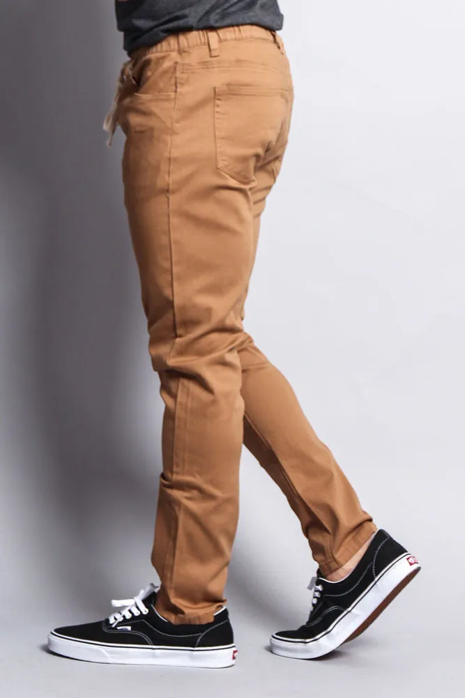 Twill Open Cuff Jogger Pants