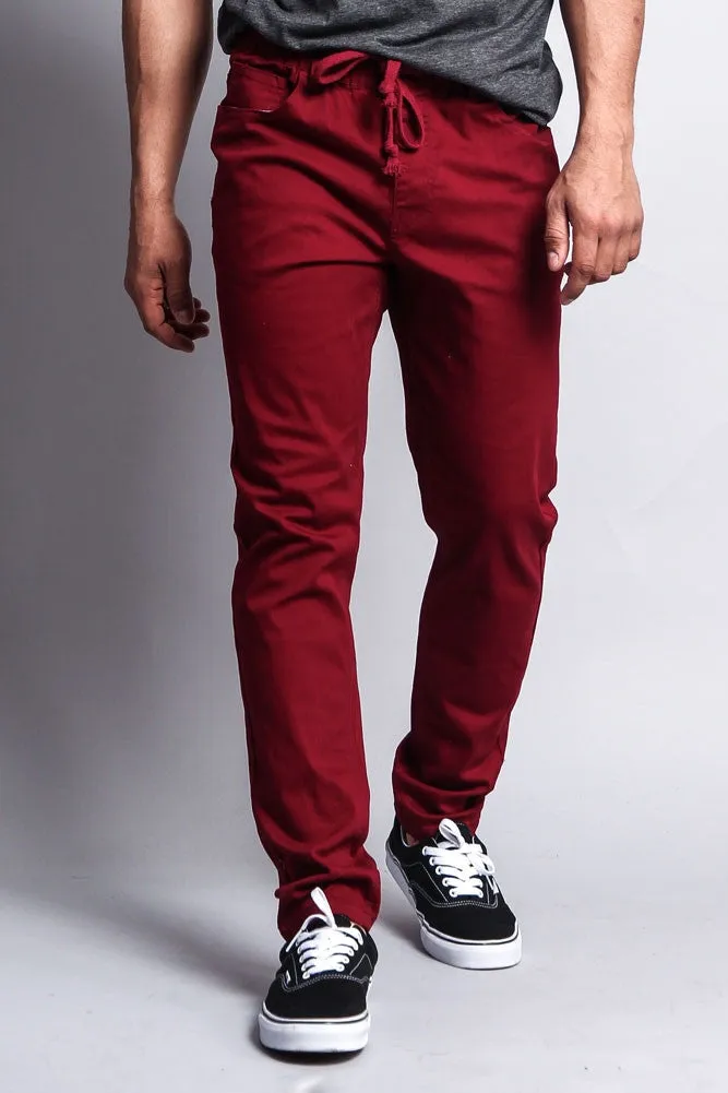 Twill Open Cuff Jogger Pants
