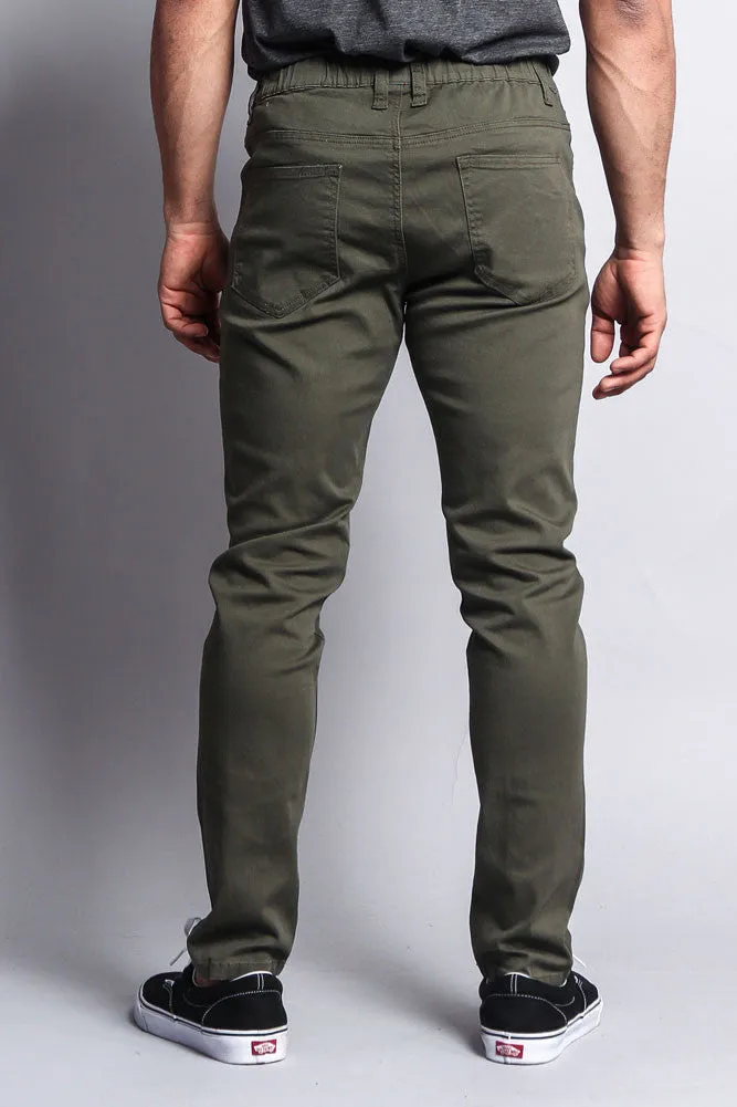 Twill Open Cuff Jogger Pants