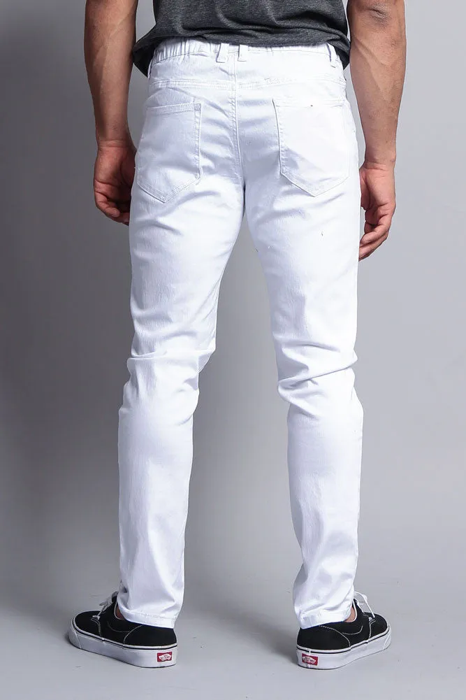 Twill Open Cuff Jogger Pants