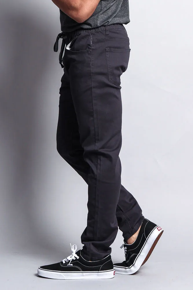 Twill Open Cuff Jogger Pants