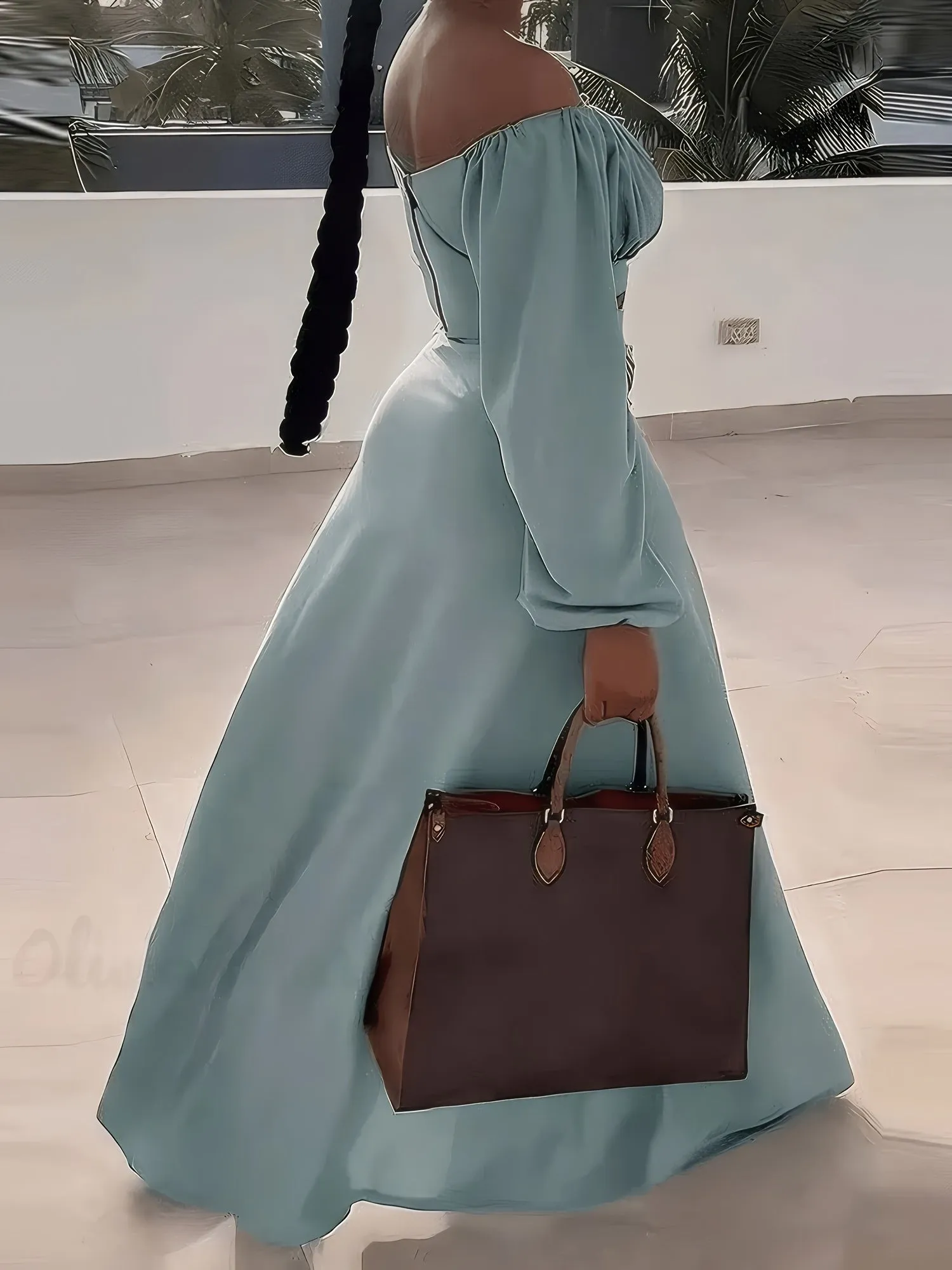Women's Elegant Polyester Blouse And Skirt Set, Long Sleeve, V-Neck, Zipper Front, All-Season, Polyester And Elastane Blend, Knit Fabric, Casual And Chic