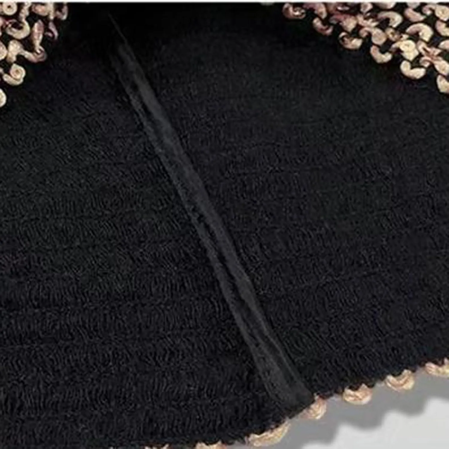 Women's Faux Fur Hem Sequin Pencil Skirt Winter High Waist Bodycon Mini Skirts Sexy Glitter Cocktail Party Skirt