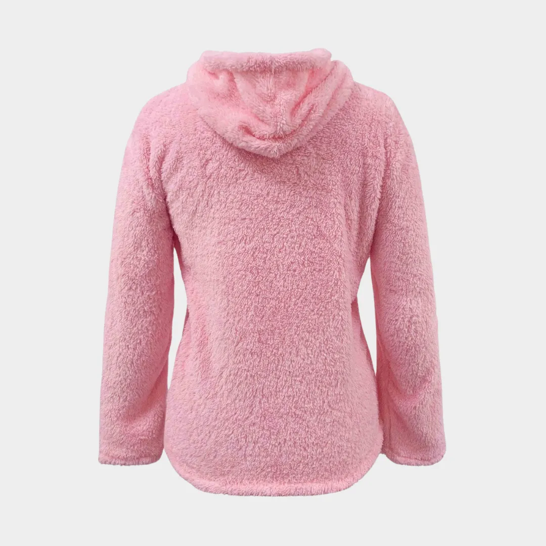 Women's Mohair Hooded Pullover  Soft & Warm  V-Neck  Loose Fit  Comfortable Knitwear  Multiple Colours