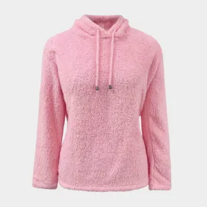 Women's Mohair Hooded Pullover  Soft & Warm  V-Neck  Loose Fit  Comfortable Knitwear  Multiple Colours